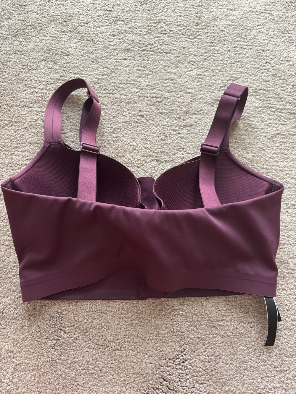 Victoria's Secret Longline Front-Zip Bra in Plum - Picture 2 of 3